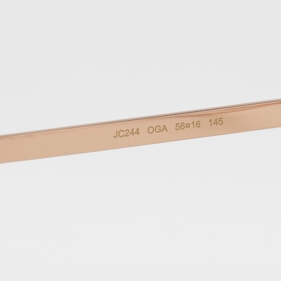 Jimmy Choo JC244 0OGA 00 Eyeglasses Gold/Teal 56mm Round Frame - Picture 7 of 10